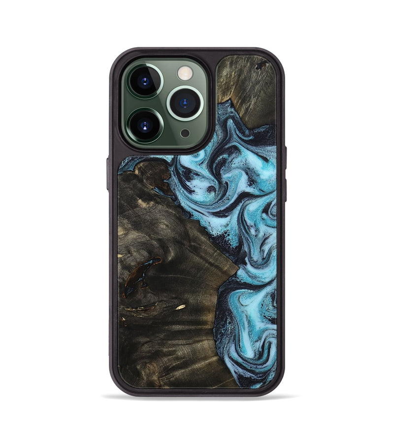 iPhone 13 Pro Wood Phone Case - Lindy (Blue, 799076)