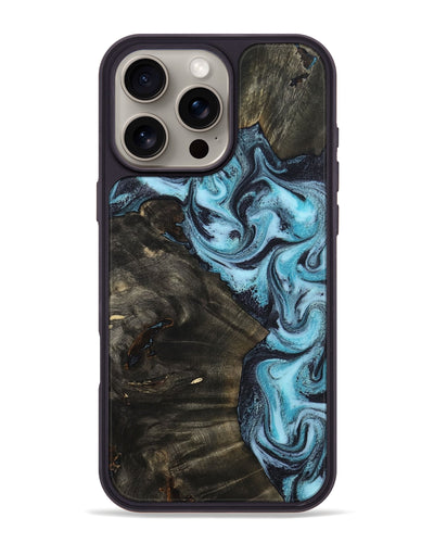 iPhone 16 Pro Max Wood Phone Case - Lindy (Blue, 799076)