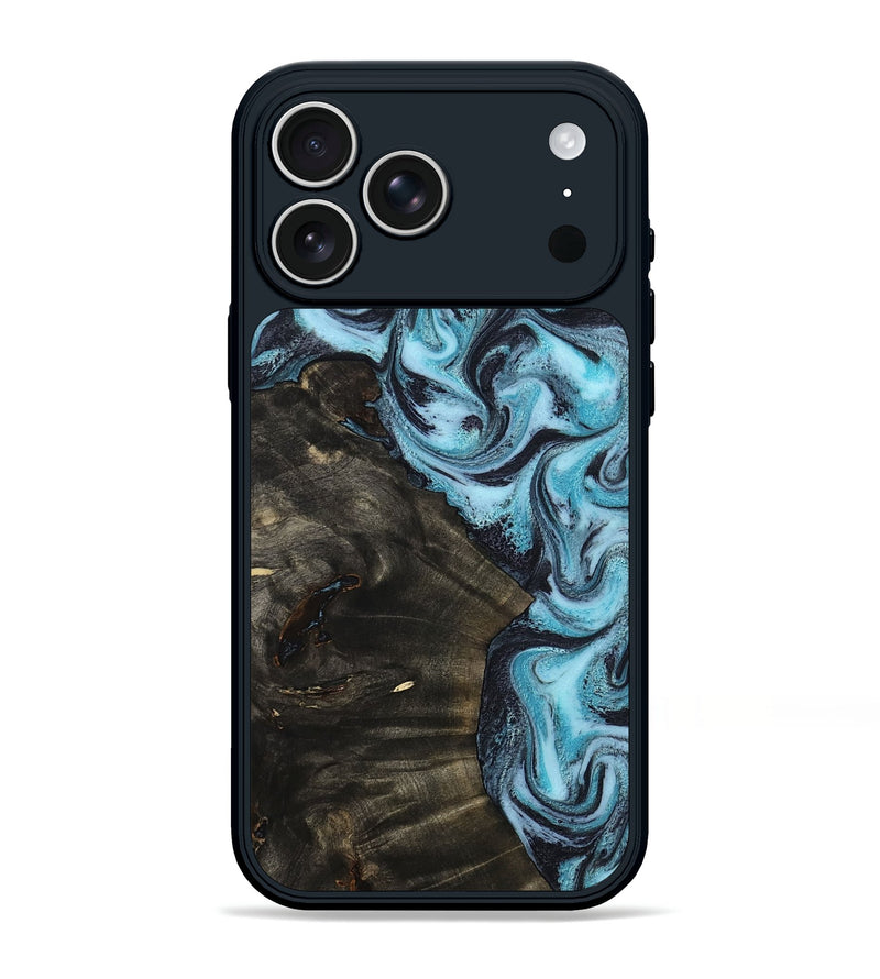 iPhone 17 Pro Max Wood Phone Case - Lindy (Blue, 799076)