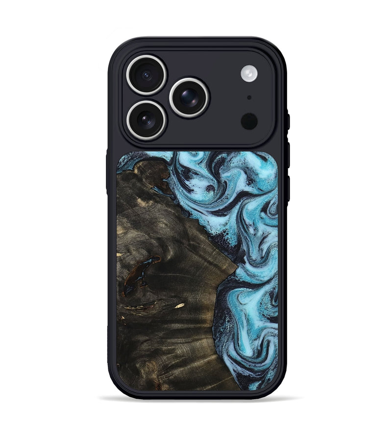 iPhone 17 Pro Wood Phone Case - Lindy (Blue, 799076)