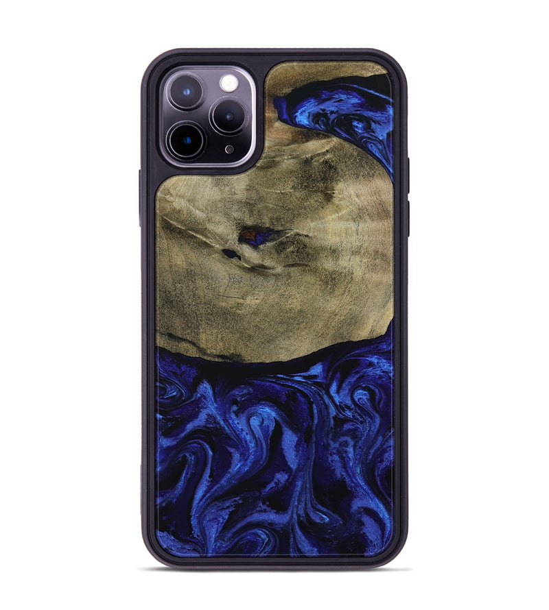 iPhone 11 Pro Max Wood Phone Case - Landen (Blue, 799077)