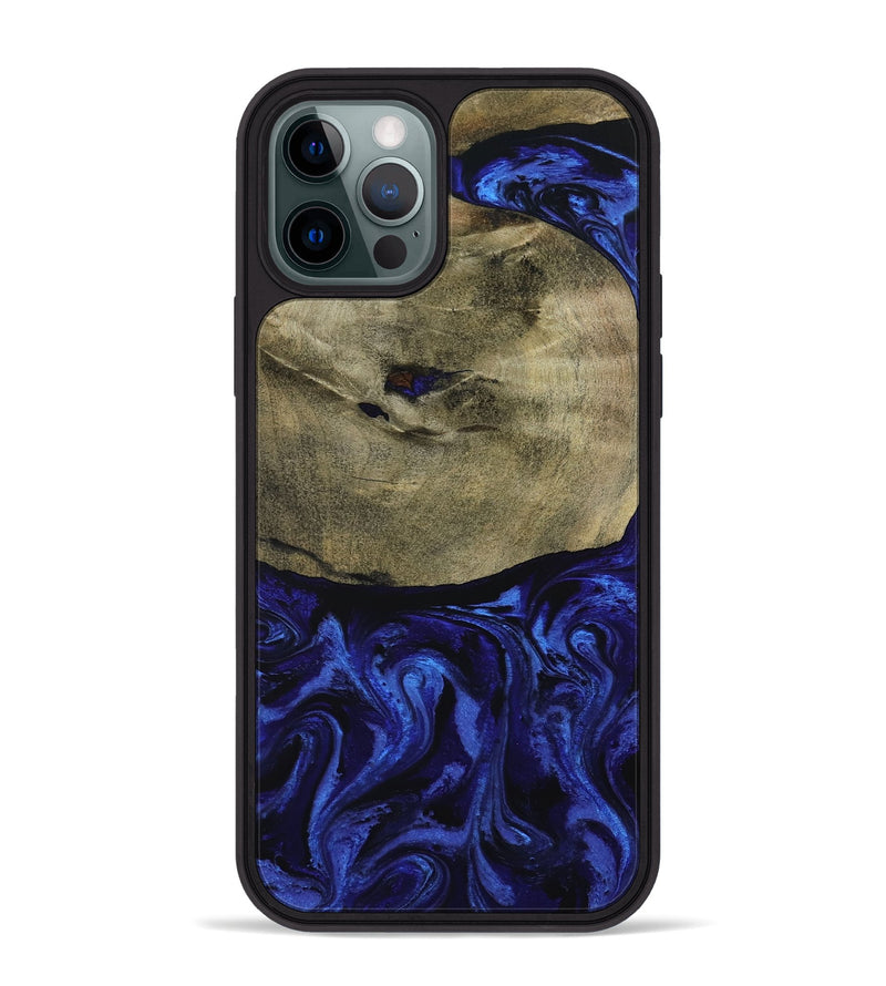 iPhone 12 Pro Max Wood Phone Case - Landen (Blue, 799077)