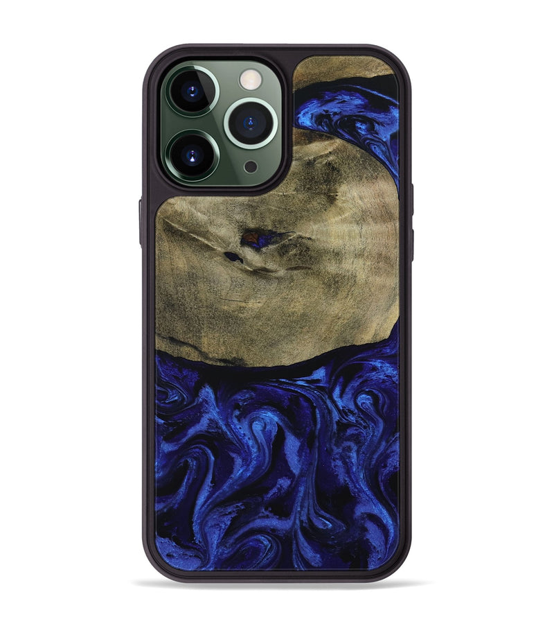 iPhone 13 Pro Max Wood Phone Case - Landen (Blue, 799077)