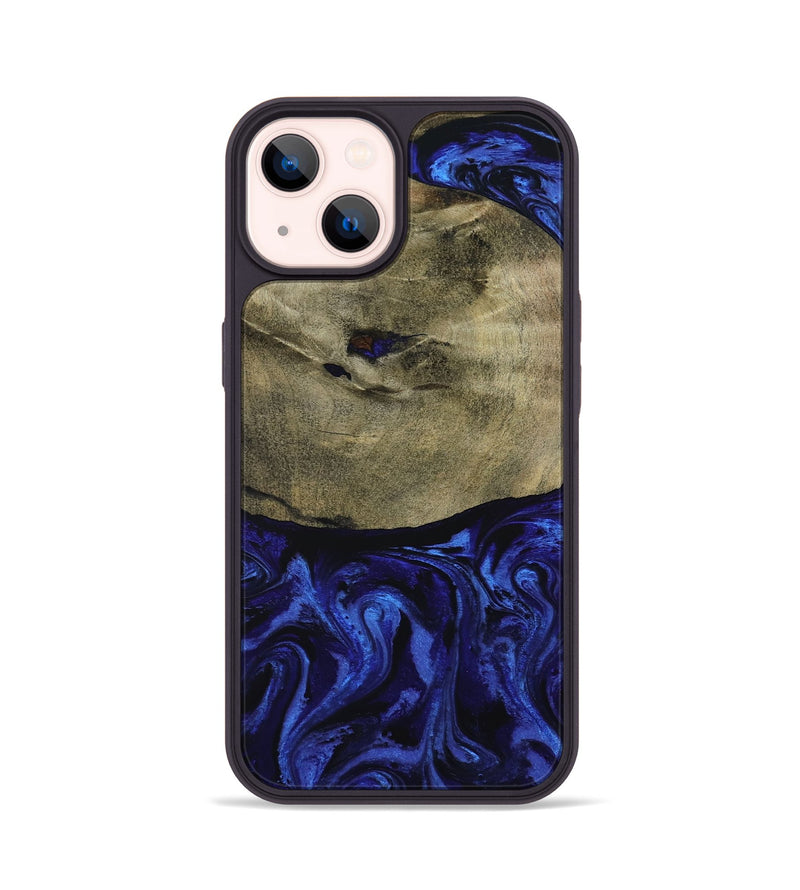 iPhone 14 Wood Phone Case - Landen (Blue, 799077)