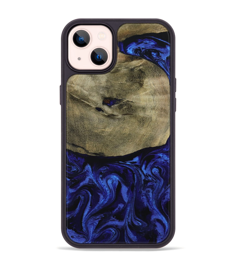 iPhone 14 Plus Wood Phone Case - Landen (Blue, 799077)