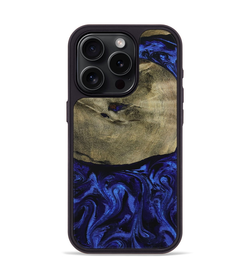 iPhone 15 Pro Wood Phone Case - Landen (Blue, 799077)
