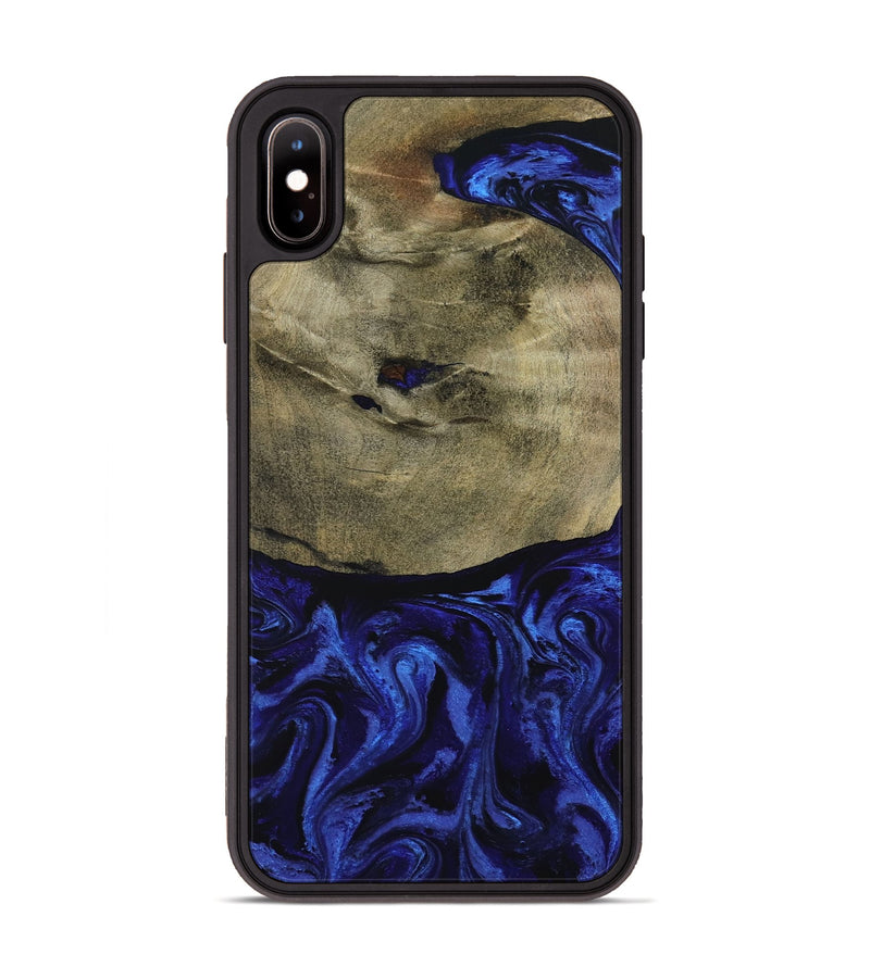 iPhone Xs Max Wood Phone Case - Landen (Blue, 799077)