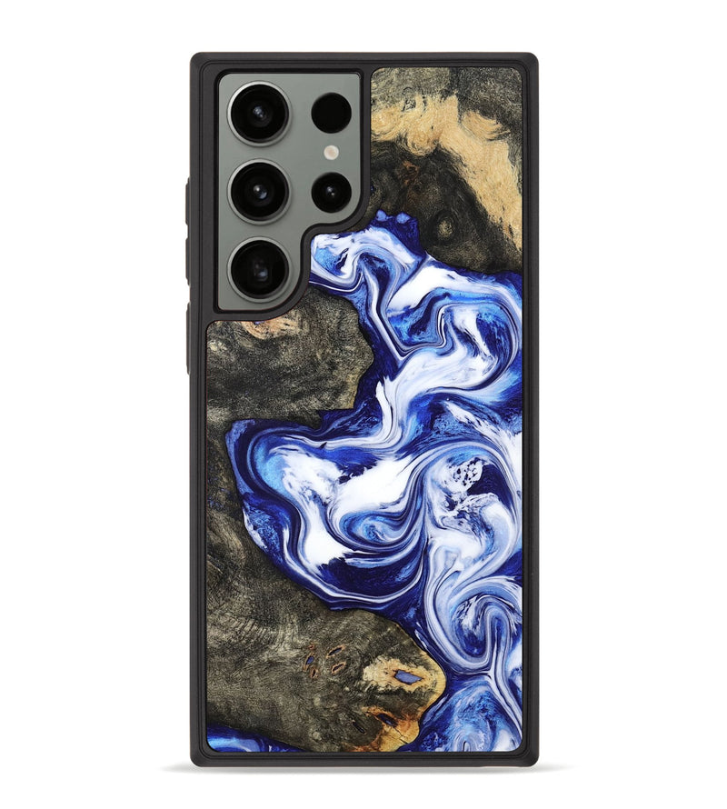 Galaxy S23 Ultra Wood Phone Case - Moses (Blue, 799078)
