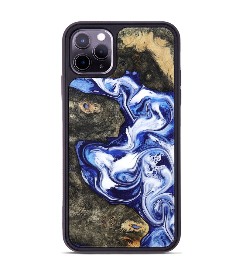 iPhone 11 Pro Max Wood Phone Case - Moses (Blue, 799078)