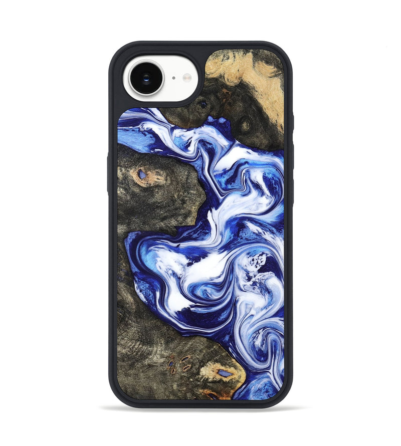 iPhone 16e Wood Phone Case - Moses (Blue, 799078)