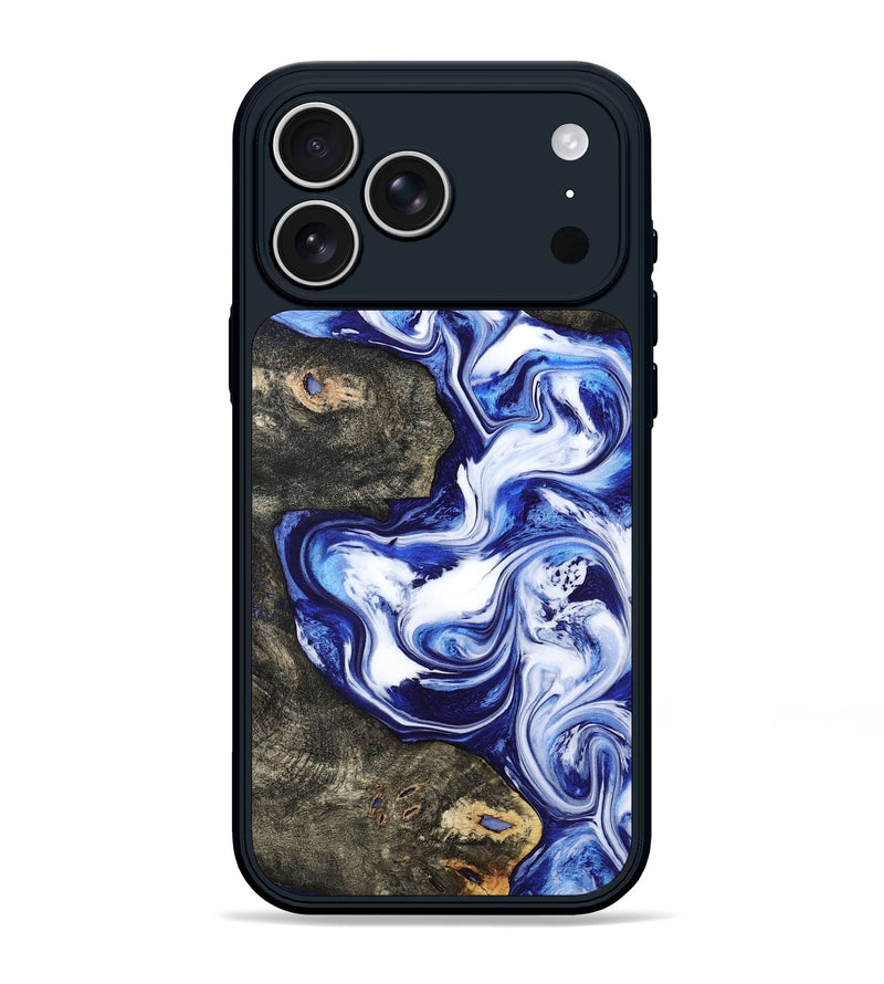 iPhone 17 Pro Max Wood Phone Case - Moses (Blue, 799078)