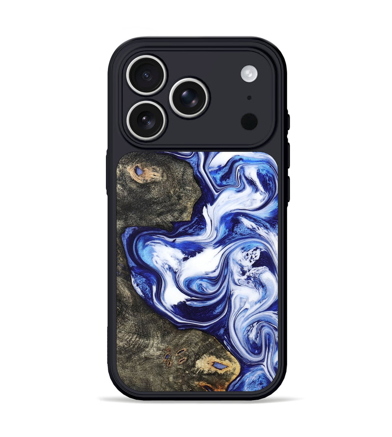iPhone 17 Pro Wood Phone Case - Moses (Blue, 799078)