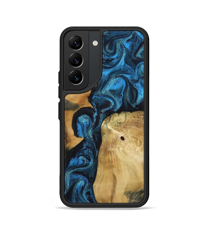 Galaxy S22 Wood Phone Case - Kirby (Blue, 799079)
