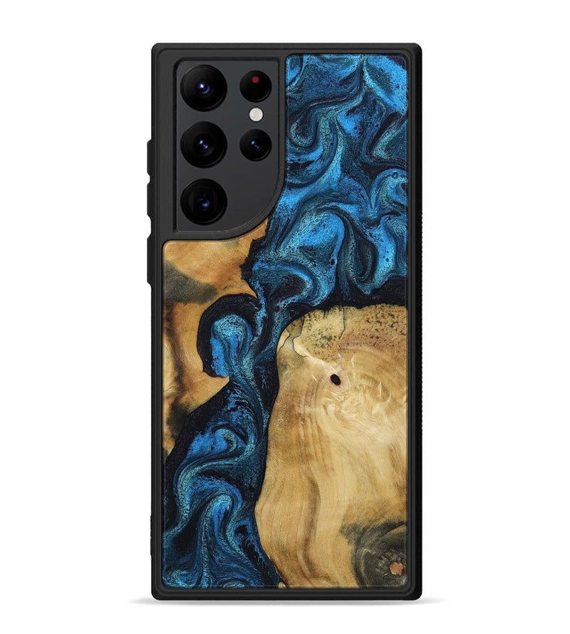 Galaxy S22 Ultra Wood Phone Case - Kirby (Blue, 799079)