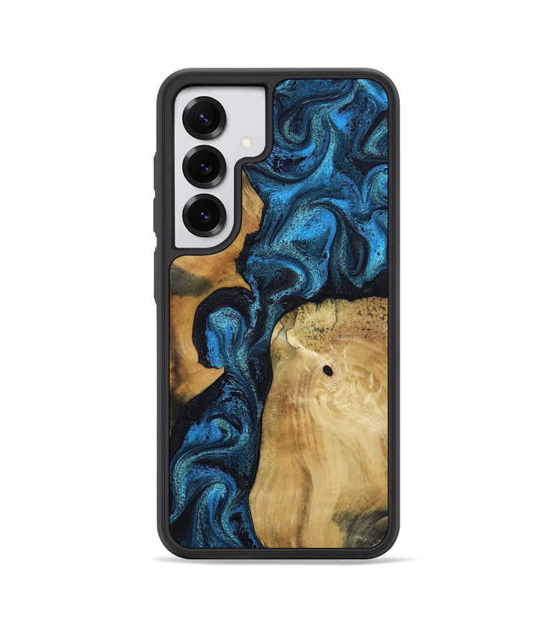 Galaxy S25 Wood Phone Case - Kirby (Blue, 799079)