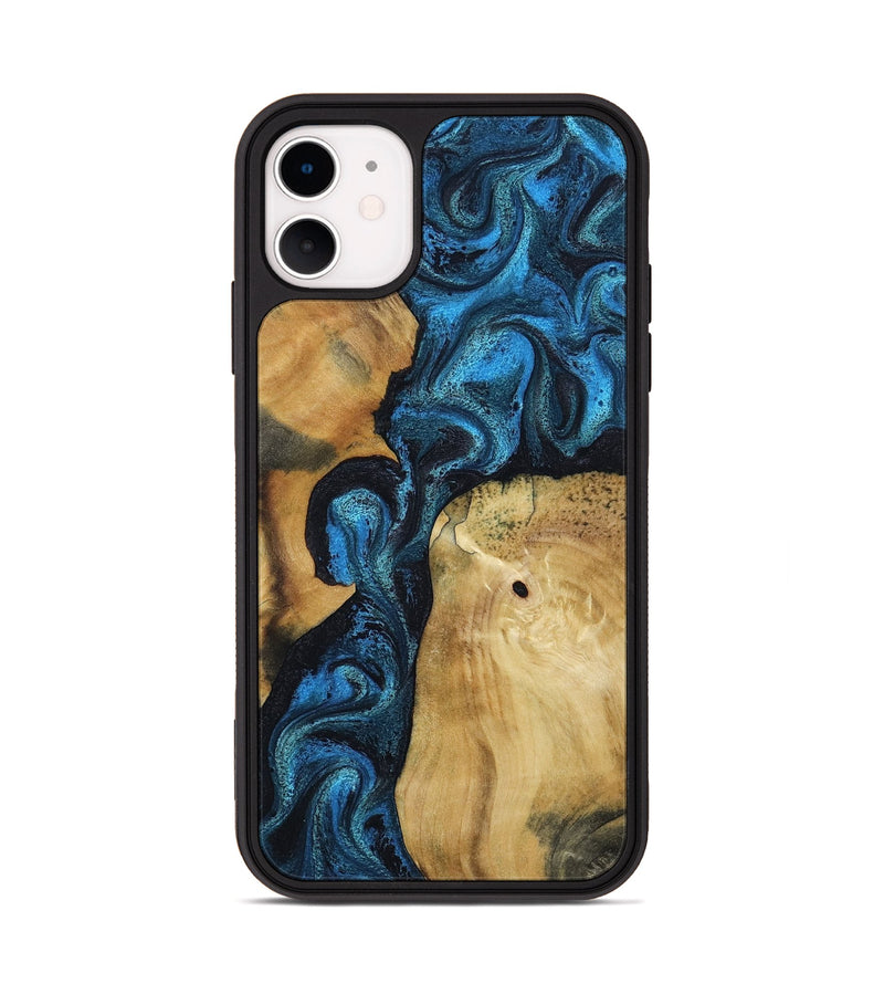 iPhone 11 Wood Phone Case - Kirby (Blue, 799079)