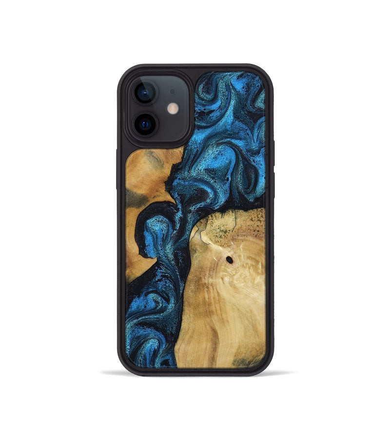 iPhone 12 mini Wood Phone Case - Kirby (Blue, 799079)