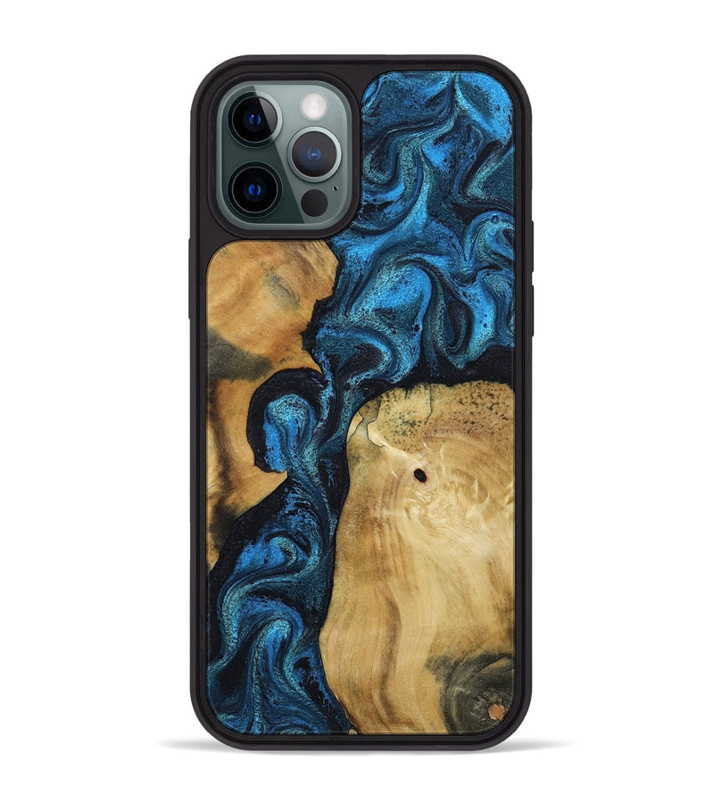 iPhone 12 Pro Max Wood Phone Case - Kirby (Blue, 799079)