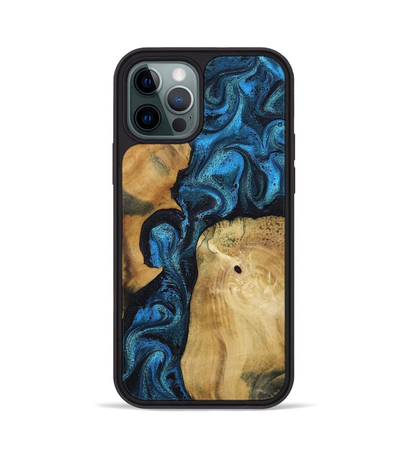 iPhone 12 Pro Wood Phone Case - Kirby (Blue, 799079)