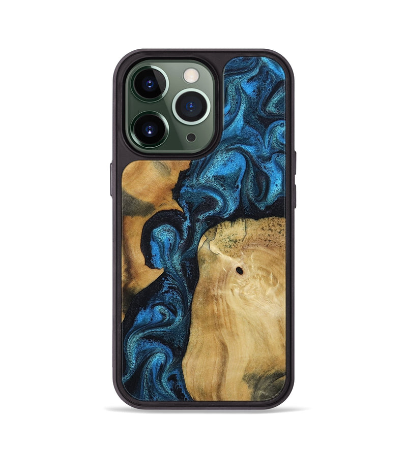 iPhone 13 Pro Wood Phone Case - Kirby (Blue, 799079)