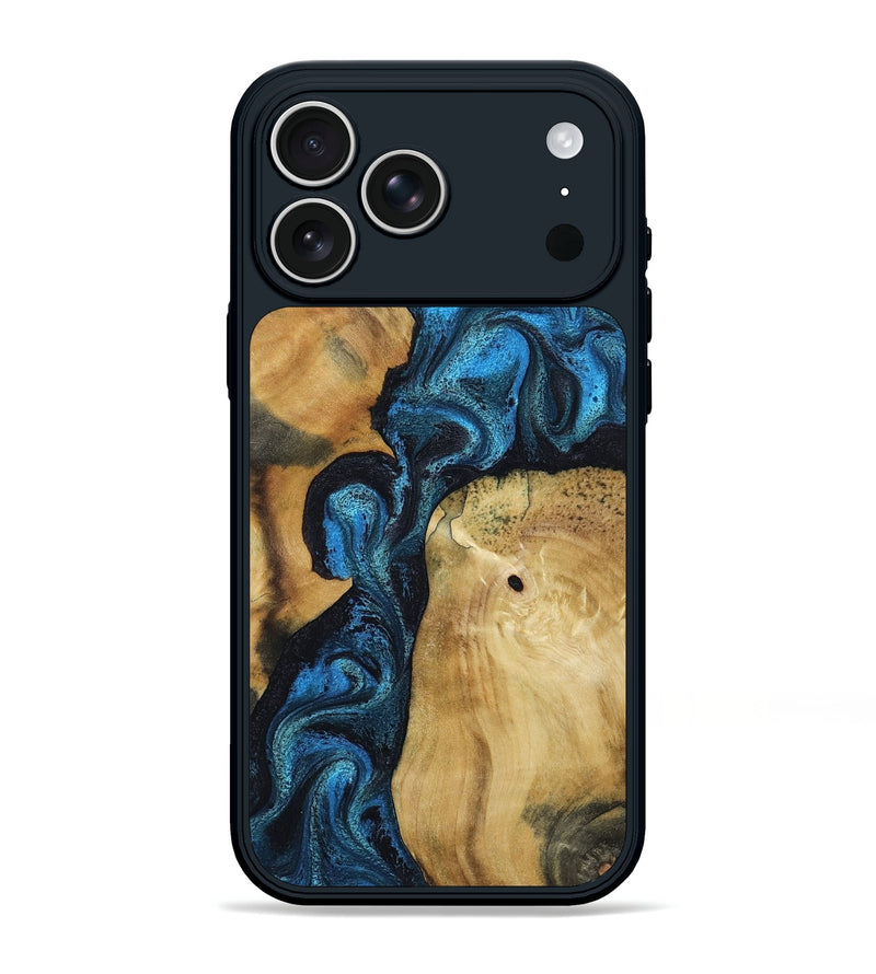 iPhone 17 Pro Max Wood Phone Case - Kirby (Blue, 799079)