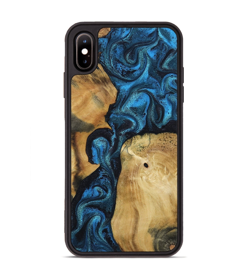 iPhone Xs Max Wood Phone Case - Kirby (Blue, 799079)