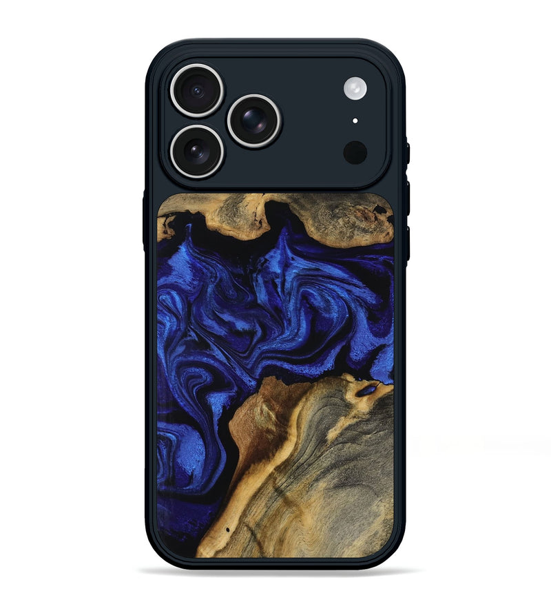 iPhone 17 Pro Max Wood Phone Case - Alicia (Blue, 799080)