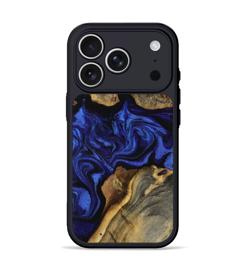 iPhone 17 Pro Wood Phone Case - Alicia (Blue, 799080)