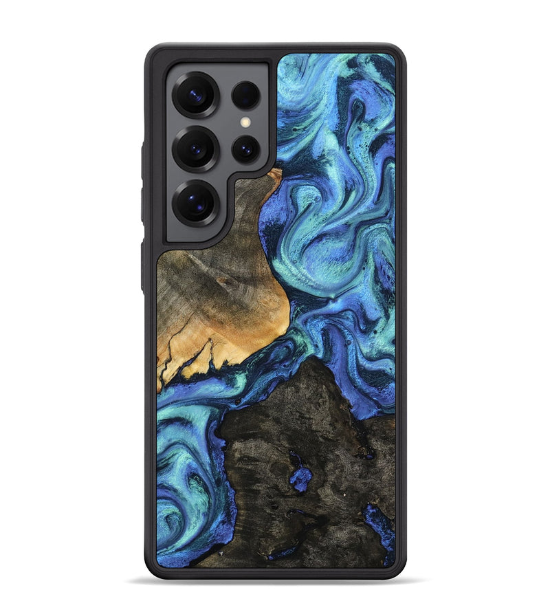 Galaxy S25 Ultra Wood Phone Case - Kylen (Blue, 799081)