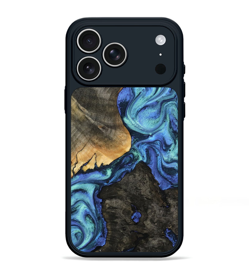 iPhone 17 Pro Max Wood Phone Case - Kylen (Blue, 799081)