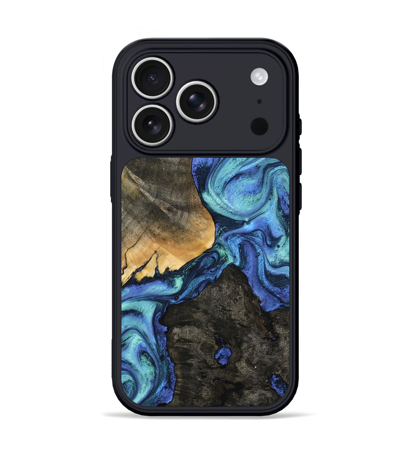 iPhone 17 Pro Wood Phone Case - Kylen (Blue, 799081)
