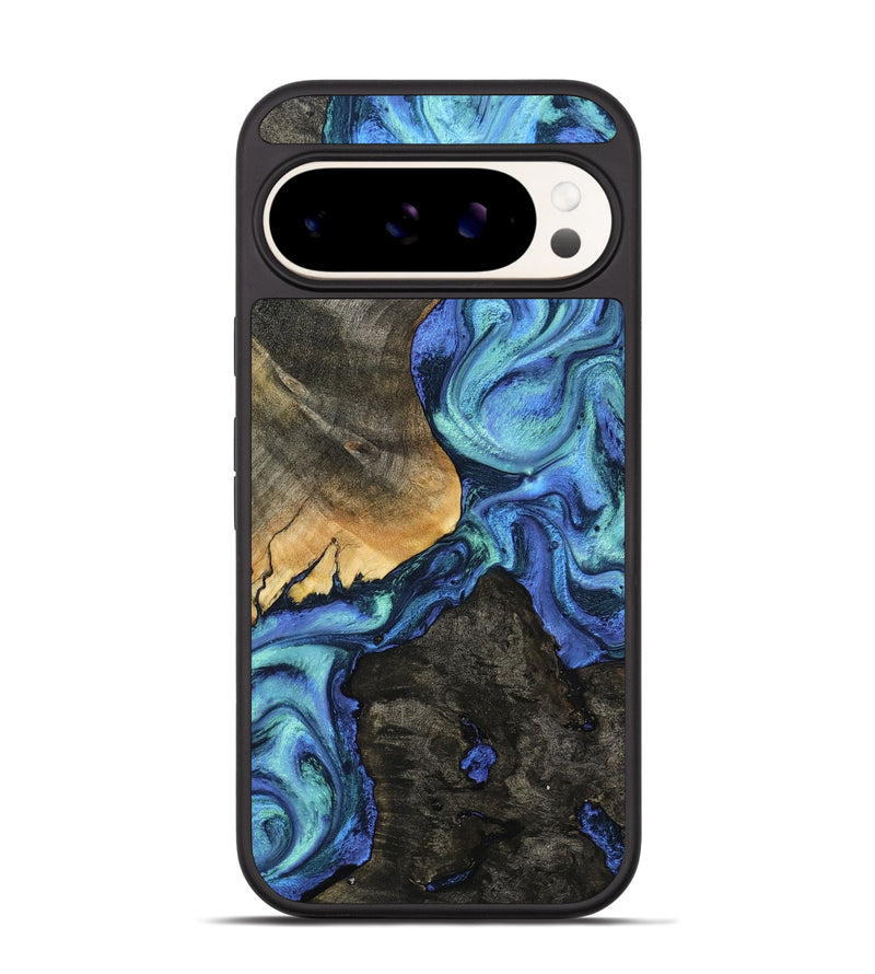 Pixel 9 Pro Wood Phone Case - Kylen (Blue, 799081)