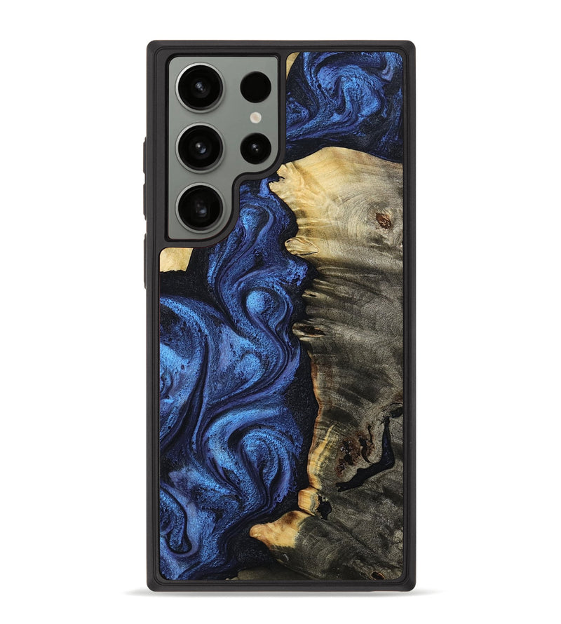 Galaxy S23 Ultra Wood Phone Case - Toya (Blue, 799082)