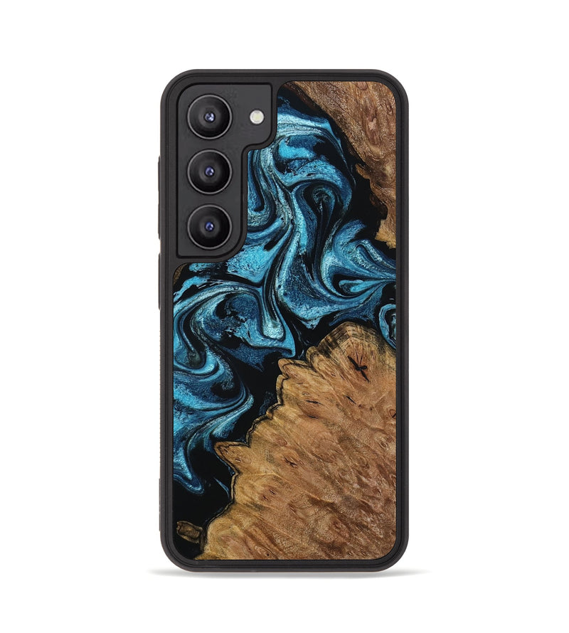 Galaxy S23 Wood Phone Case - Winona (Blue, 799083)