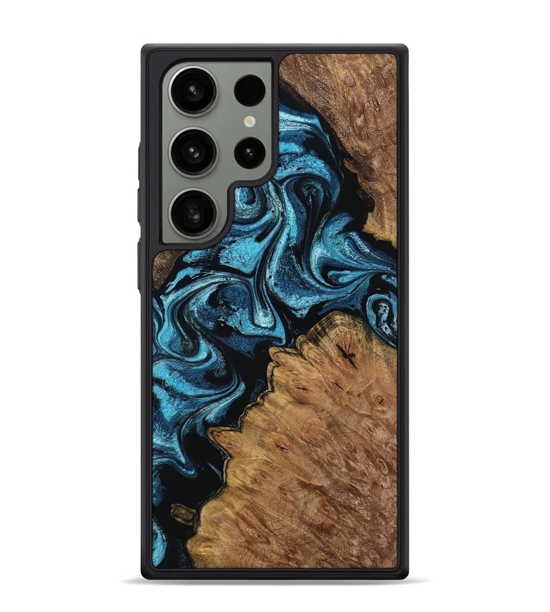 Galaxy S24 Ultra Wood Phone Case - Winona (Blue, 799083)