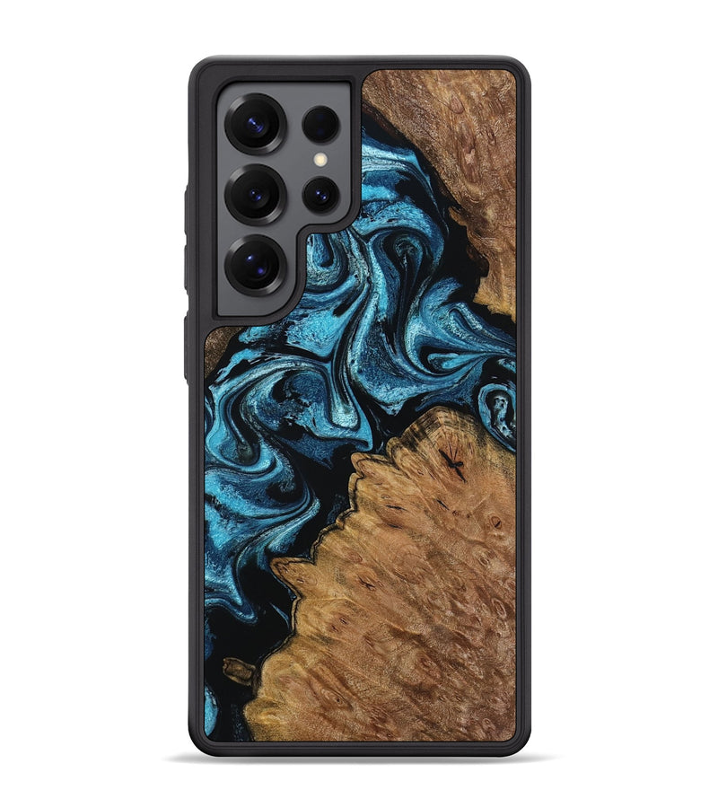 Galaxy S25 Ultra Wood Phone Case - Winona (Blue, 799083)