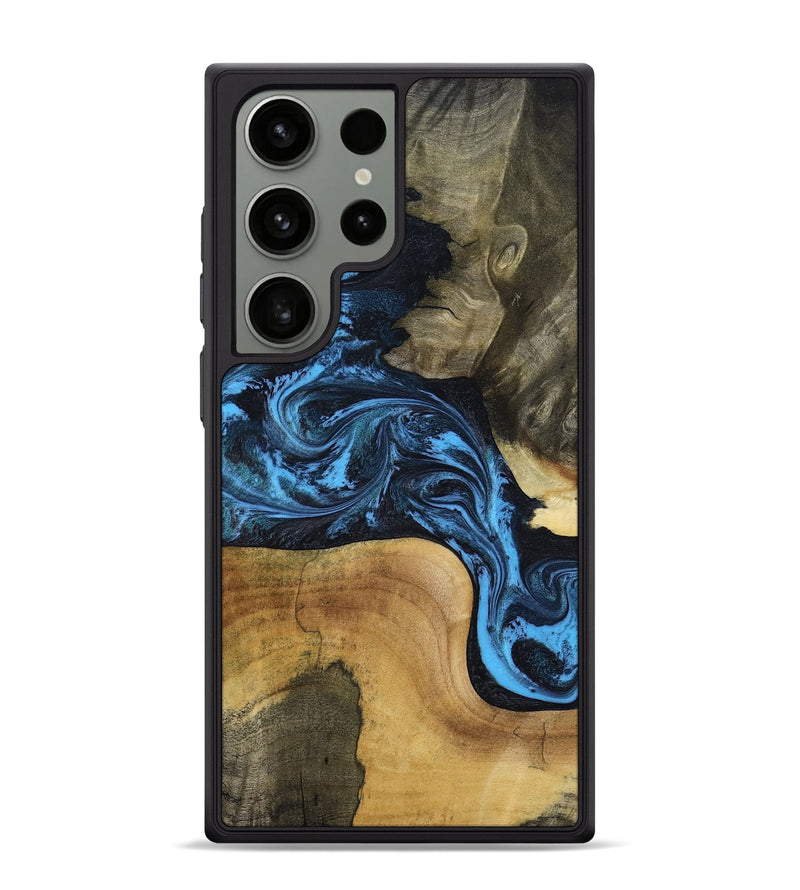 Galaxy S24 Ultra Wood Phone Case - Valorie (Blue, 799084)