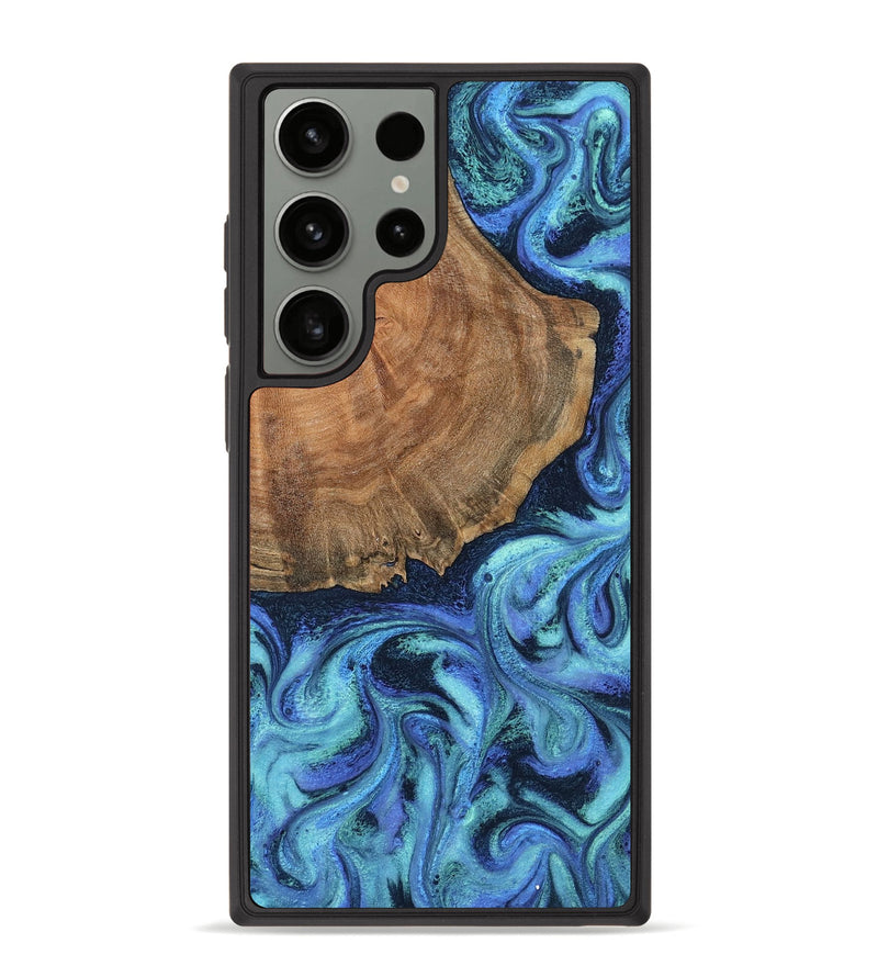 Galaxy S23 Ultra Wood Phone Case - Markus (Blue, 799085)