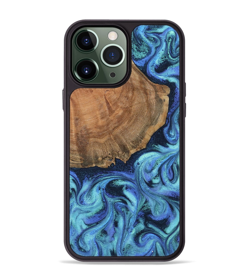 iPhone 13 Pro Max Wood Phone Case - Markus (Blue, 799085)