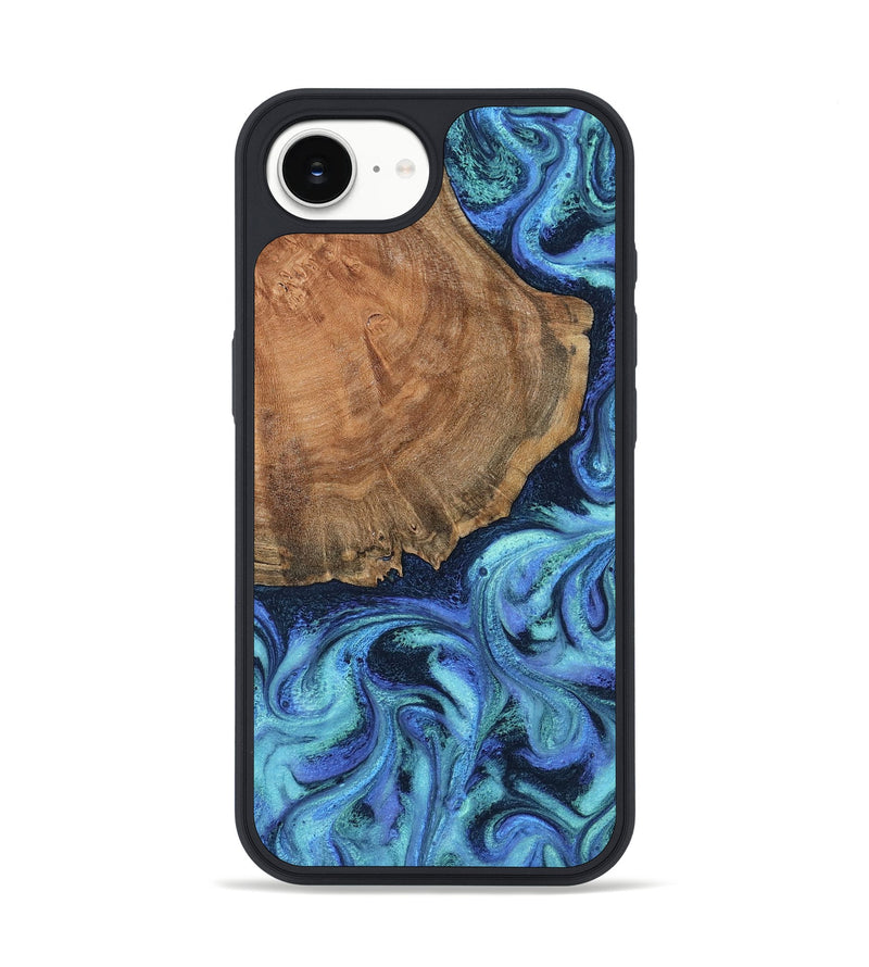 iPhone 16e Wood Phone Case - Markus (Blue, 799085)