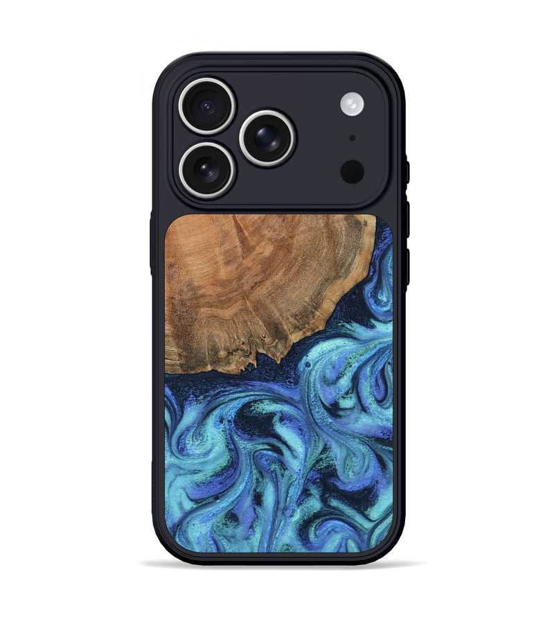 iPhone 17 Pro Wood Phone Case - Markus (Blue, 799085)