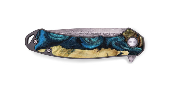 EDC Wood Pocket Knife - Alfonso (Blue, 799087)