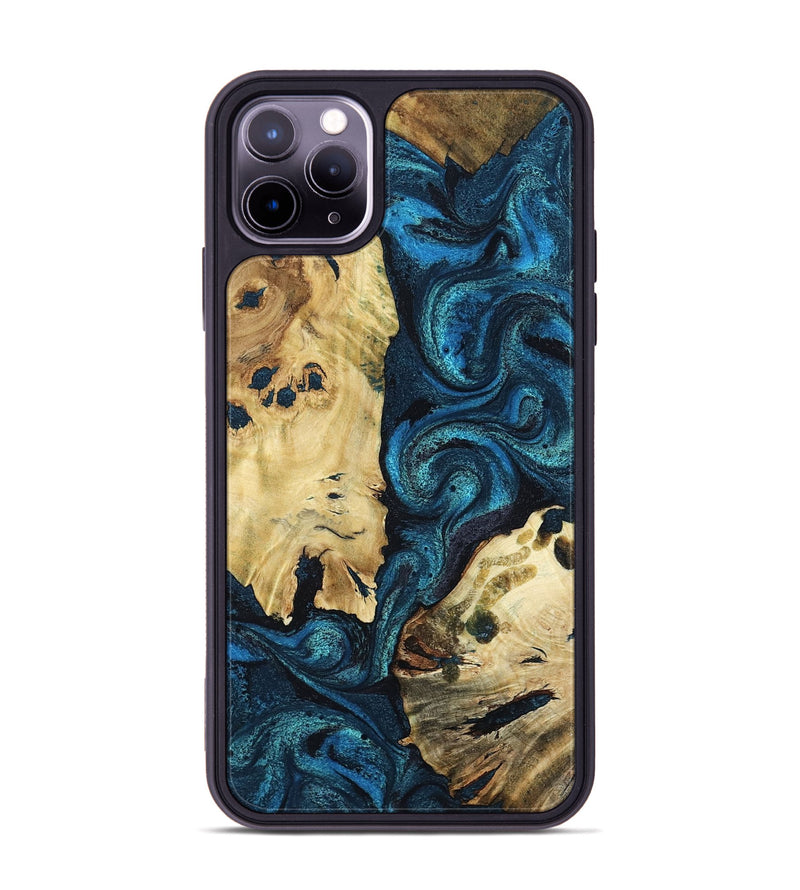 iPhone 11 Pro Max Wood Phone Case - Alfonso (Blue, 799087)