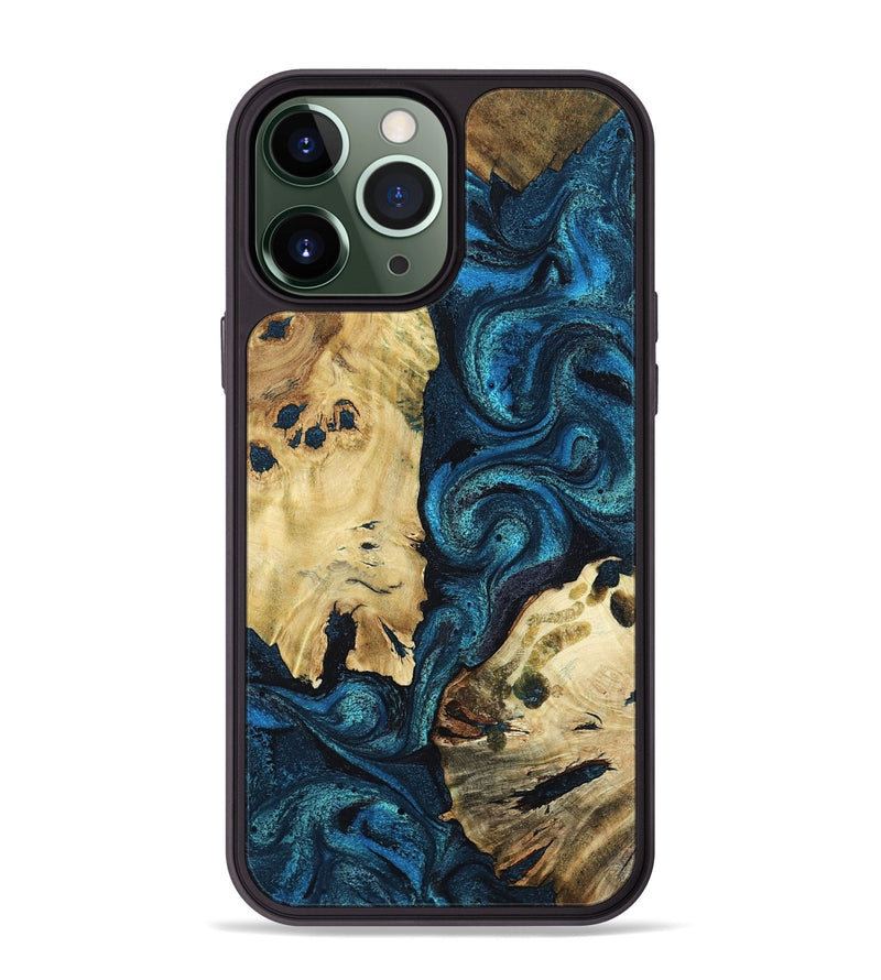 iPhone 13 Pro Max Wood Phone Case - Alfonso (Blue, 799087)