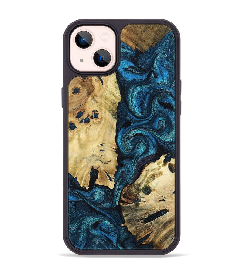 iPhone 14 Plus Wood Phone Case - Alfonso (Blue, 799087)