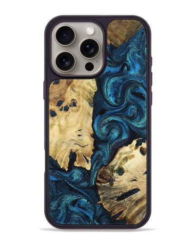 iPhone 16 Pro Max Wood Phone Case - Alfonso (Blue, 799087)