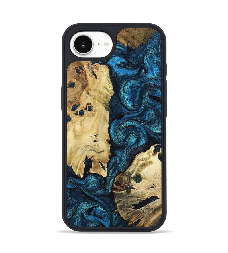 iPhone 16e Wood Phone Case - Alfonso (Blue, 799087)