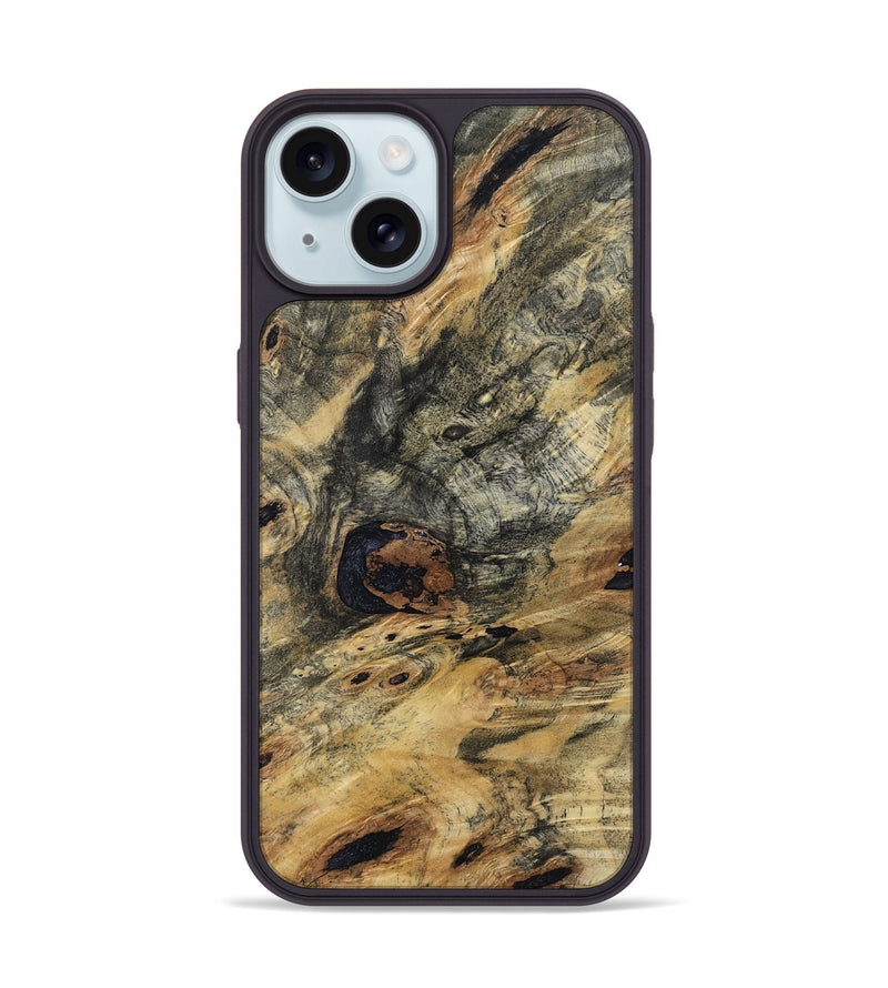 iPhone 15 Wood Phone Case - Alexa (Wood Burl, 799089)