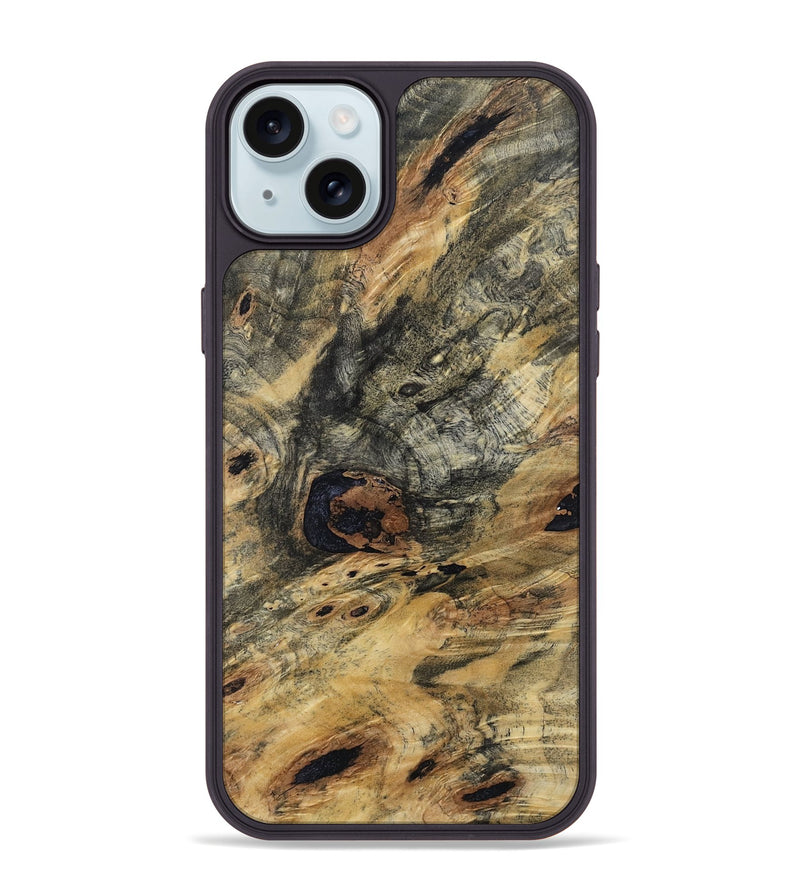 iPhone 15 Plus Wood Phone Case - Alexa (Wood Burl, 799089)