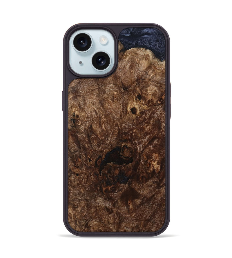 iPhone 15 Wood Phone Case - Cleve (Wood Burl, 799090)